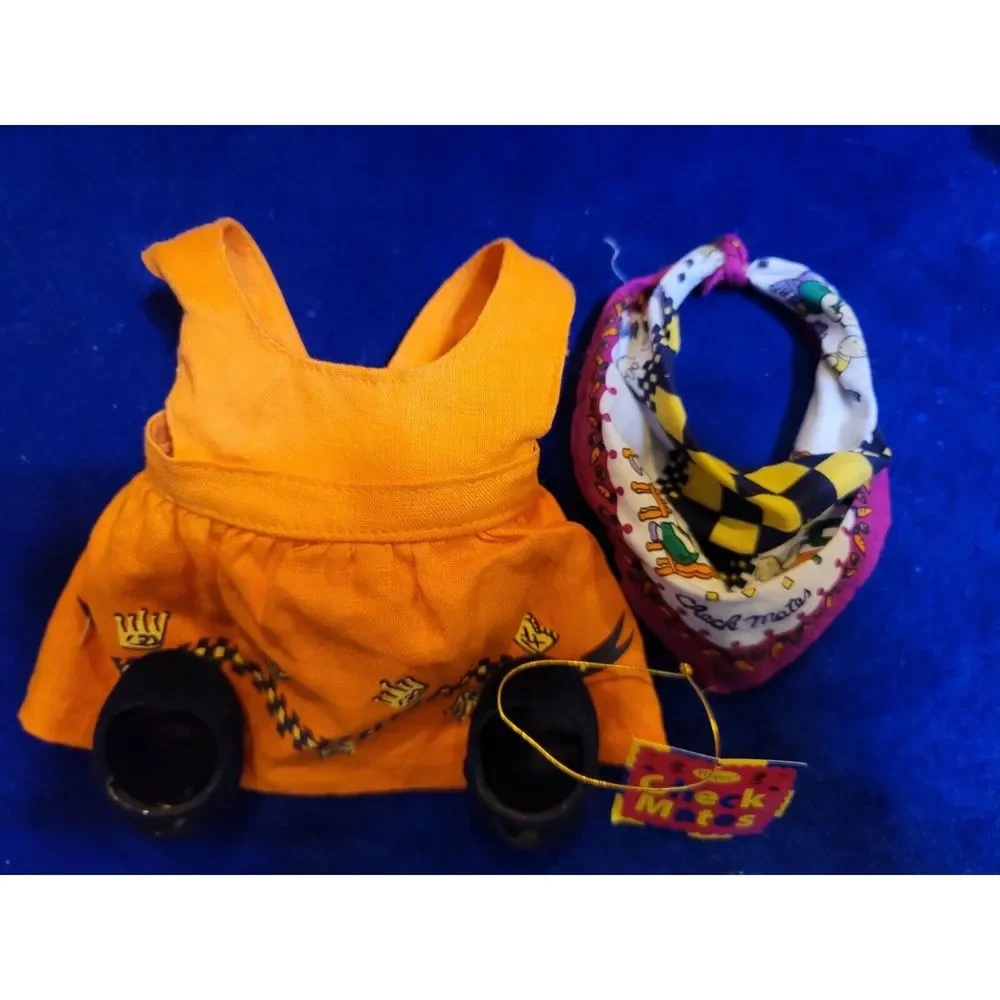 Muffy Vander Bear Check Mates Hoppy 1995 outfit only wTag Taken off new Hoppy - Picture 4 of 10